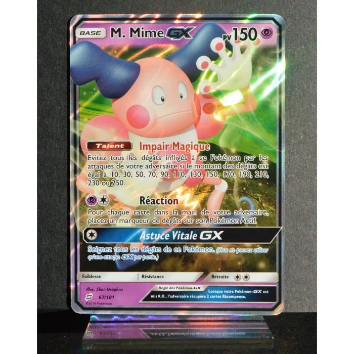 Pokémon Karte Mr. Mime GX – 67/181 Ultra Rare | Team Up Set, NM/M Zustand