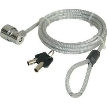 Câble de sécurité à câble métallique avec serrure à clé pour PC Portable (Longueur: 1.8m) - PORT CONNECT