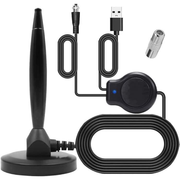 Antenne TV Numérique D'intérieur HDTV - Portée De 240 Km - Prend