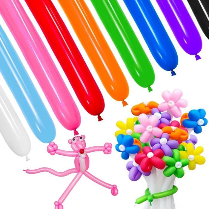 Lot De 200 Ballons Longs à Modeler (ballons De Baudruche) - Multicolores - Pour Sculpture - Neuf