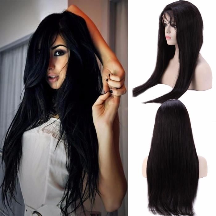 perruque femme vrai cheveux