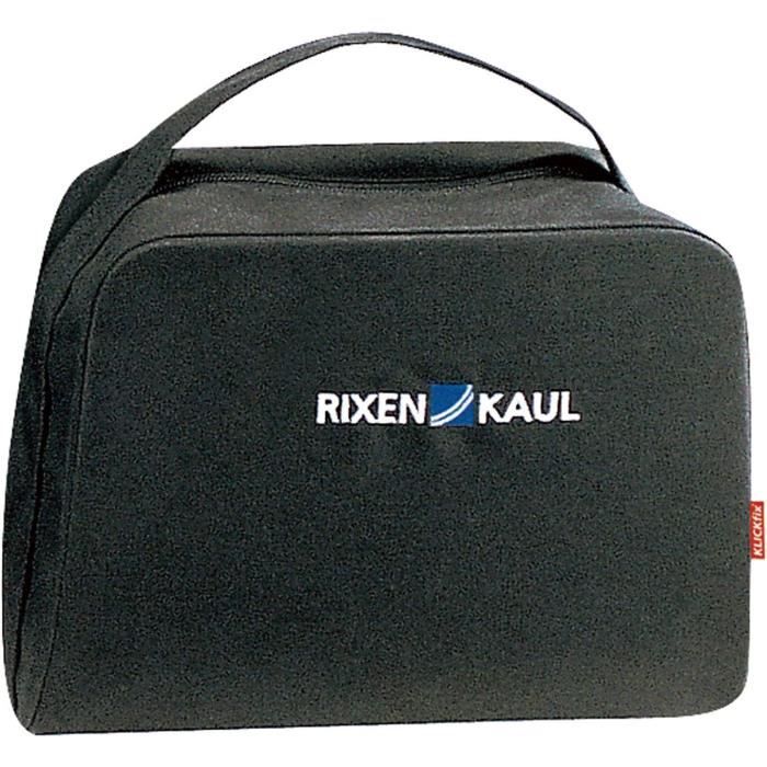 KLICKfix Mini Sacoche De Guidon Baggy – 2,5 L, Fermeture Éclair Double, Compatible Guidon Incurvé – Noir