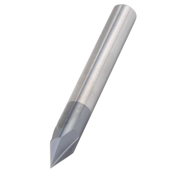 Fraise à Chanfreiner Carbure Tungstène - 0.6x5cm - Pour Métal Et Usinage