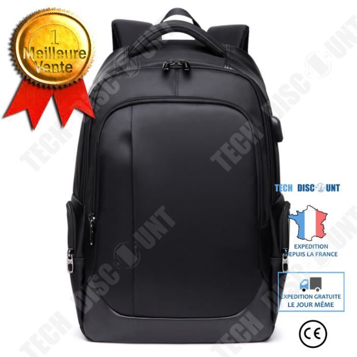 Sac à dos ordinateur portable pour homme, avec verrou antivol et port USB,  17 pouces, coque dure, imperméable, pour Travail/ L'école - Cdiscount  Bagagerie - Maroquinerie