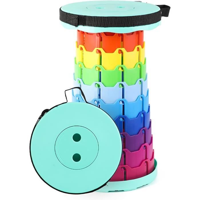Tabouret Pliant Télescopique Roysmart – Léger, Réglable En Hauteur, 180 Kg, Pour Camping Et Pêche