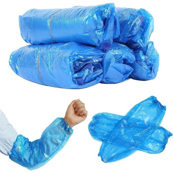 Manchons Jetables Imperméables - Lot De 100 Pièces - Pour Professionnels Ou Soins