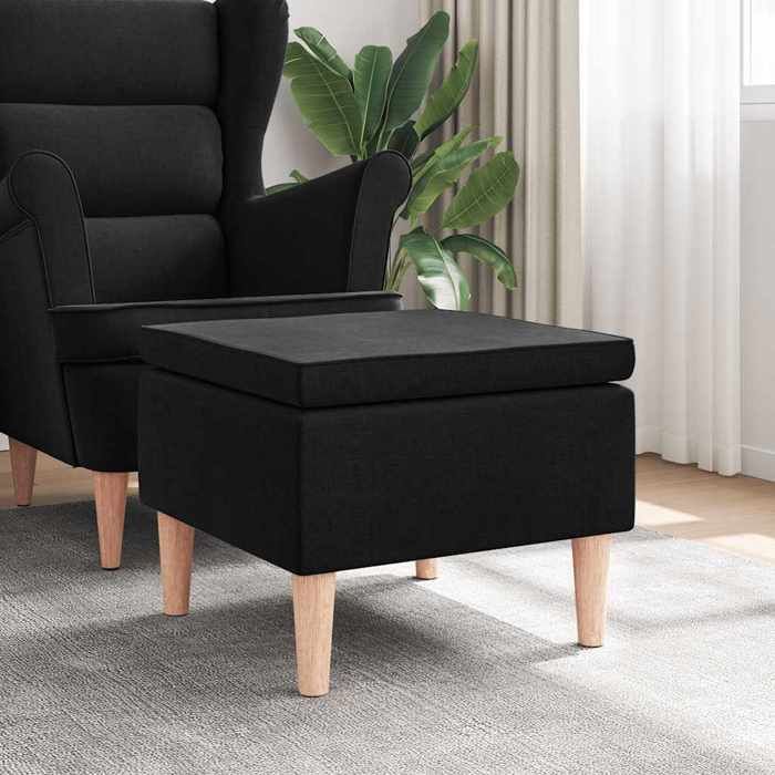 vidaXL Tabouret avec Pieds en Bois Siège Pouf Repose-pied Tabouret de Canapé Salon Salle de Séjour Chambre à Coucher 329448