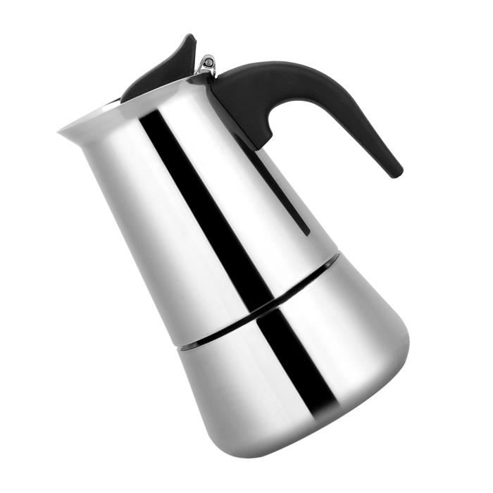 Cafetière Cuisinière Aluminium Cafetière Moka Cocoarm - 1 Tasse (50 Ml) - Aluminium - Pour Cuisinière - Expresso Rapide