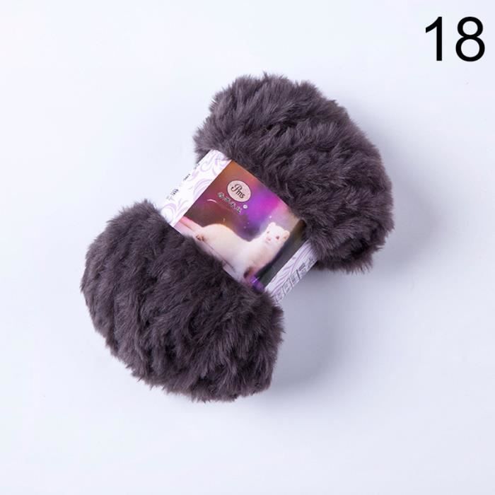 Laine Fausse Fourrure Velours - Pelote Douillette Pour Tricot/Crochet DIY