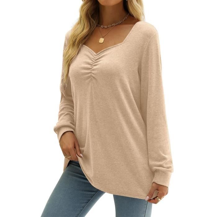 Allegra K Haut Péplum pour Femme Manches Courtes Col Rond T-Shirts Extensibles Classiques Chemisier d'affaires Noir XS