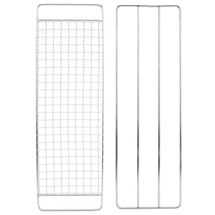 FANWINKJ Grille de Camping Pliable, Grille Pliante, Filet de barbecue d'extérieur stable pour une utilisation flexible, Taille idéale pour la cuisine et le barbecue, Acier, 16 x 17 cm FANWINKJ Grille de Camping Pliable, Grille Pliante, Filet de barbecue d'extérieur stable pour une utilisation flexible, Taille idéale pour la cuisine et le barbecue, Acier, 16 x 17 cm