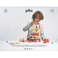 Jeu de construction Oppi - Piks Médium kit (44 pièces) - Bois et silicone - Multicolore-1