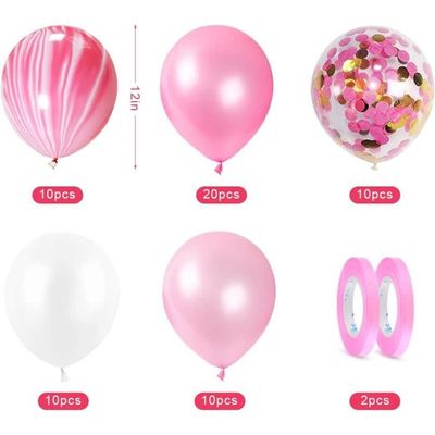 XM5829-*1886@ Ballons Colorés de Paillette Ballon de Latex Ballons  Confettis Or Rose Transparents avec Paillettes pour A - Cdiscount Maison