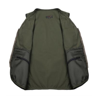 Gilet De Chasse Et Randonnée Rigo Pour Homme – Taille XL – Brun – Multi-poches Zippées