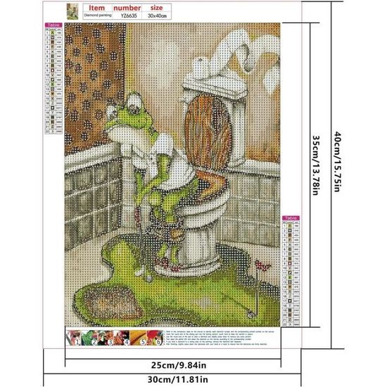 Kit Peinture Diamant 5d Diy Grenouille Forêt - France