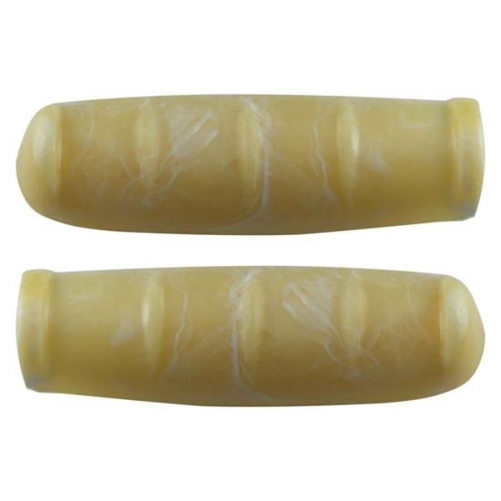 Paire De Poignées De Vélo Vintage Gris Marbré – 22.2 Mm X 100 Mm – Ville Rétro