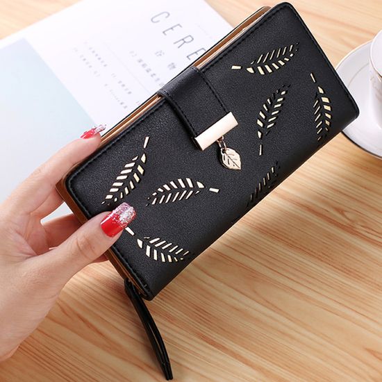 Portefeuille Femme GOUNNU En PU - Format Compact 11.5x10cm - 8 Emplacements Cartes - Idée Cadeau Pratique