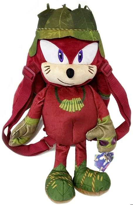 Sac à dos mascotte en peluche Sonic Prime Knuckles Cdiscount