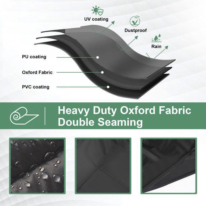 Housse Imperméable Pour Cabane De Jeu Extérieure, 140x140x152 Cm, Tissu Oxford 420D