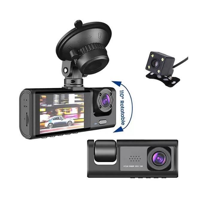 Caméra de Voiture 4K GPS, AQV Dashcam Voiture Avant Arriere, Surveillance  de Stationnement, 3 Pouces 170° Grand Angle, Vision Nocturne, G-Senseur
