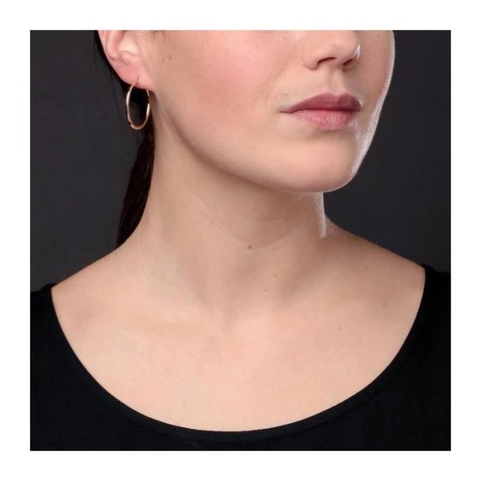 Boucles D'oreilles Créoles à Motifs Amovibles étoiles 4 Branches Or Jaune 375‰ SO OR