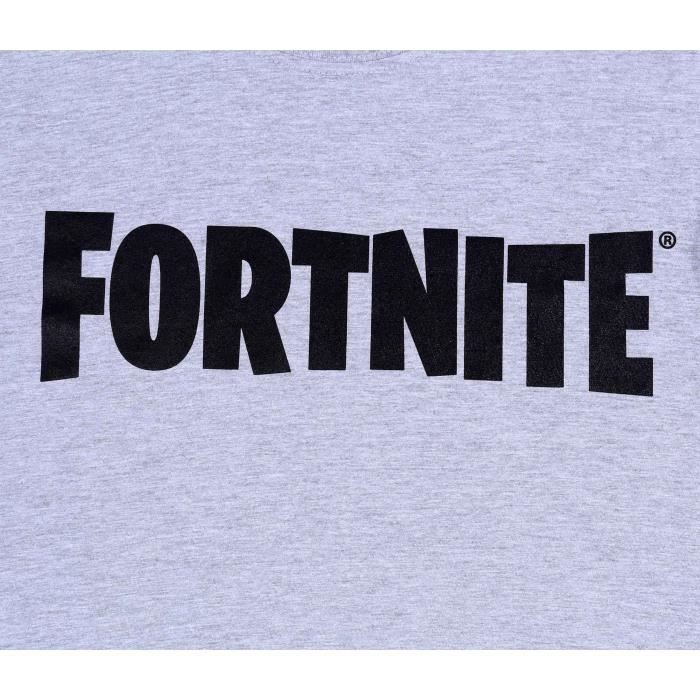 T-shirt Gris Fortnite Epic Games Pour Garçon - Taille M - Décontracté Gaming