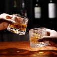 Gourde - Bouteille isotherme,Roman Créatif Épais Cristal Whisky Gobelet Verre Toupies Conception Marteau Verres De Vin - Type D -B-2