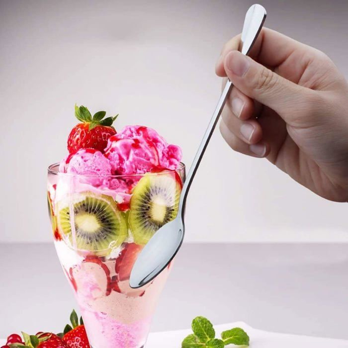 Alessi - Lot De 8 Cuillères à Café En Acier Inoxydable