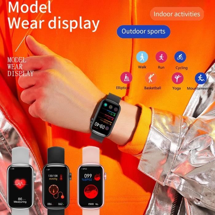 Chrono - Montre Connectée Femme,Smartwatch pour Huawei Samsung