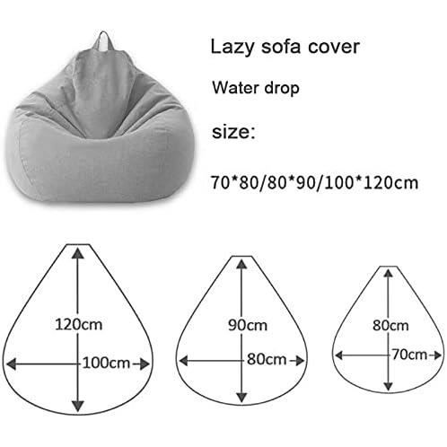 Highdi Pouf Poire Housse De Pouf Pour Enfants Adultes, Couronne Filles Rangement De Jouets