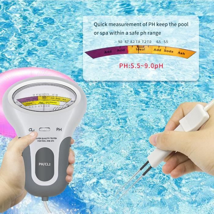 Acheter CL2 mesure 2 en 1 testeur de chlore pour piscine SPA eau