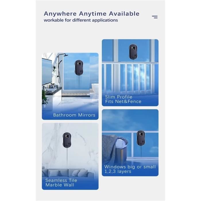 Robot Lave-vitres Intelligent – Sans Marque, Neuf, Nettoyage Automatique