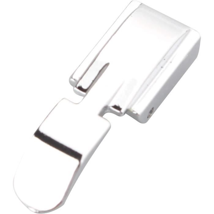 Pied Presseur Réglable Pour Fermeture éclair Invisible - Machine à Coudre - Acier Inoxydable - 3,1x2 Cm