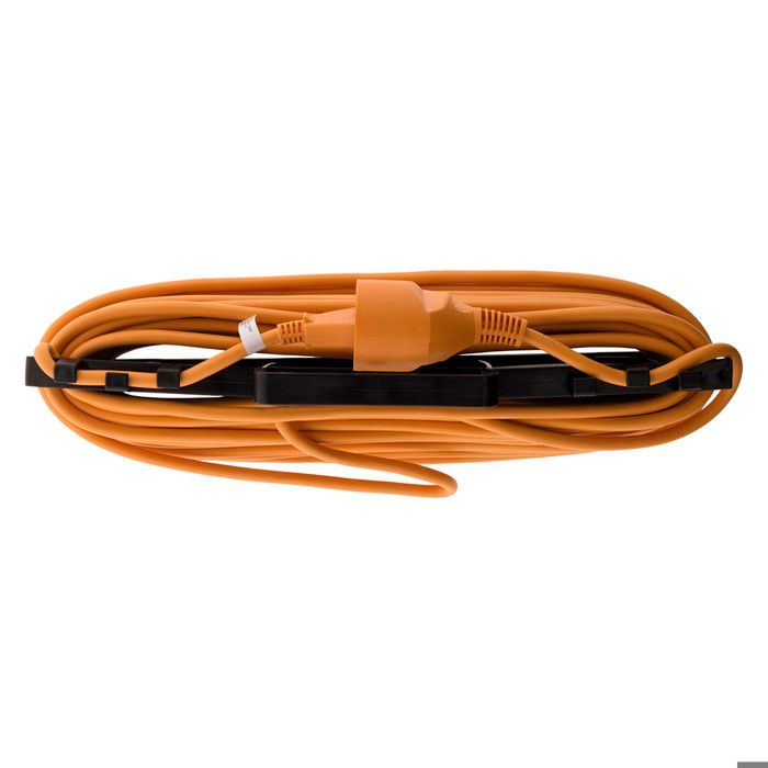 Prolongateur Jardin 25 M 2x1,5 Mm² Orange – Boîtier Étanche IP54 + Support Mural Zenitech