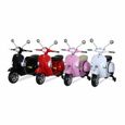 Vespa rose PX150. scooter électrique pour enfants 12V 4.5Ah. 1 place avec autoradio-3