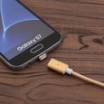 Magnétique Câble Rapide Charge, Magnétique Nylon Tressé Câble USB pour Android, Samsung Galaxy S7 S7 edge, HTC, Nokia, Huawei, Sony-3