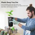 pot d'arbre profond en plastique 20pcs pot d'arbre profond réutilisable en plastique grand semis fleur plante conteneur avec-3