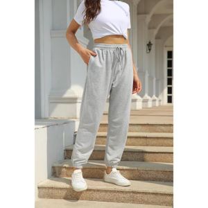 Pantalon De Jogging Femme Taille Haute – Imprimé Tendance, évasé, Poches, Confort Gym Ou Quotidien - 2