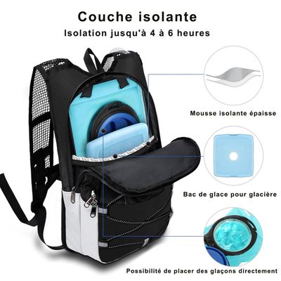 Uswe 652200026 sac a dos vtt hydro 3 litres rouge Sac à dos VTT Hydr