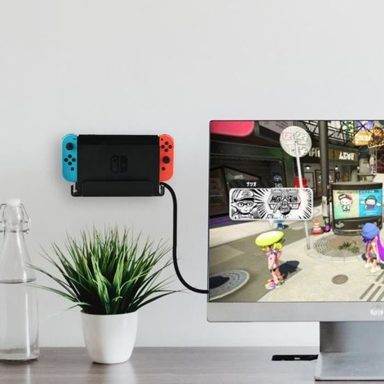 Transparent-Support mural pour console Nintendo Switch, support flottant,  près de l'étagère TV, accessoires d - Cdiscount Informatique