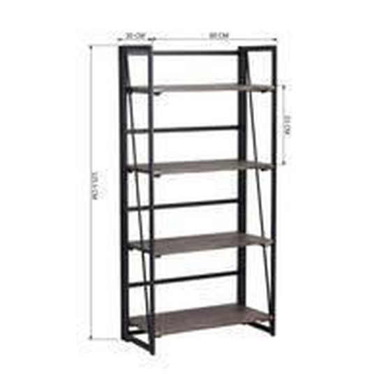 Rangement Bibliotheque Pliable Etagere Style Industriel Bois 4 Niveaux Pour Livres Plantes Cuisine Noir Achat Vente Meuble Etagere Meuble De Rangement Industr Soldes Cdiscount