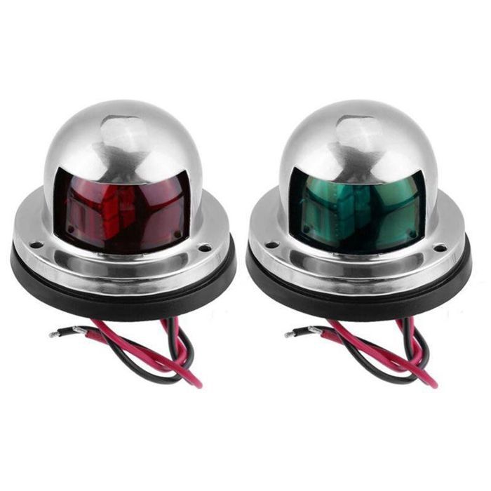 FYOBOT Lumière D'Ancre LED Pour Bateau & Yacht - Feu De Navigation Tricolore Rouge Vert Blanc 12V - Étanche IP68
