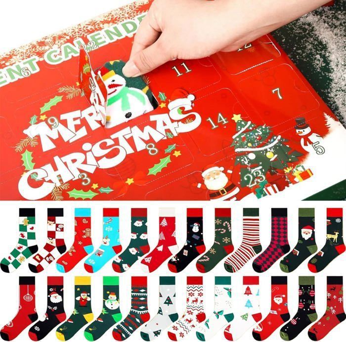 24pcs Calendrier De L'Avent De Noël, Bonhomme De Neige Du Père Noël Boîte Noël Boîtes Cadeaux De Calendrier De Lavent Pour Enfants Decoration De Vacances De Noel En Famille 91759392