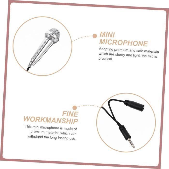 Petit Micro 20 Pièces Mini Microphone Petit Micro Microphone Pour Haut-Parleur ...