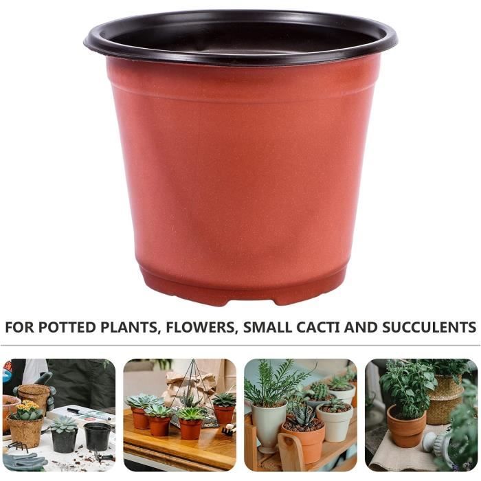 Lot De 150 Pots De Fleurs En Plastique 12 Cm - Pour Semis, Boutures Et Succulentes - Avec Trous De Drainage