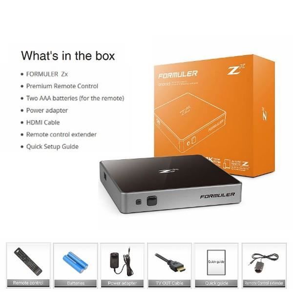 Formuler Zx Récepteur IPTV Multimedia Android 7.0 4K UHD avec  enregistrement USB avancé - Cdiscount TV Son Photo