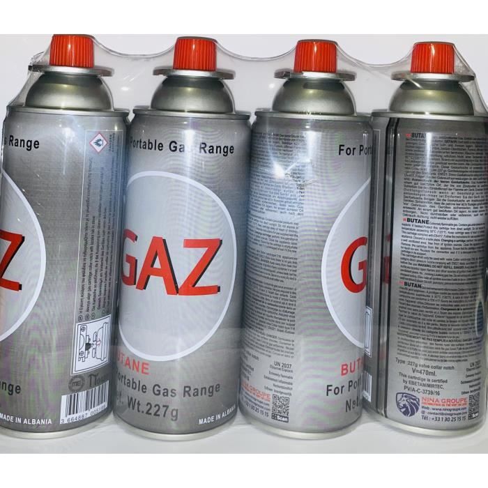 Cartouches de gaz Kemper Group Cartouche gaz 220g butane Pack de 4