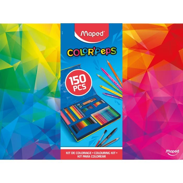 Maped - Kit feutres et crayons de Couleur Effaçables Oops Color'Peps