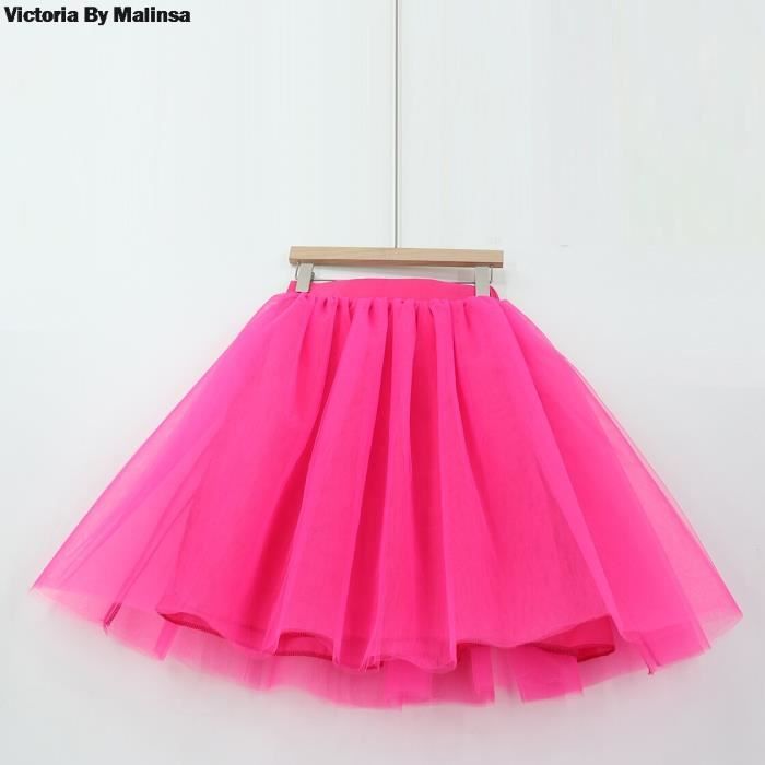 Jupe Tutu de princesse pour filles en Tulle rose plissee Type Pink 3 Blanc Cdiscount Pret a Porter