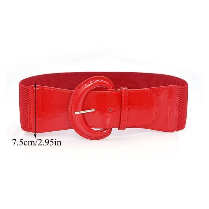 Ceinture taille haute rouge discount